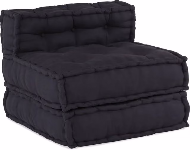 Sofa Componibile Moderno Design In in Tessuto Antracite L: 70 cm, P: 70 cm, H: 54 cm – 1