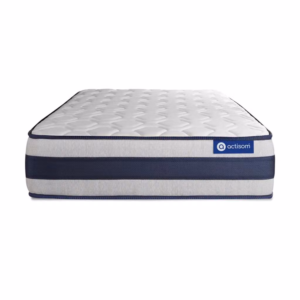 Materasso Ibrido Actisom in Lattice e Memory Foam Bianco, Antibatterico, Rigido H4, L/P/H: 90 x 190 x 24 cm – 2
