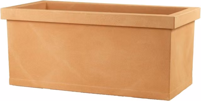Vaso 100x46x41cm in Resina Tulli Cassetta Liscia Classic 100 Anticato