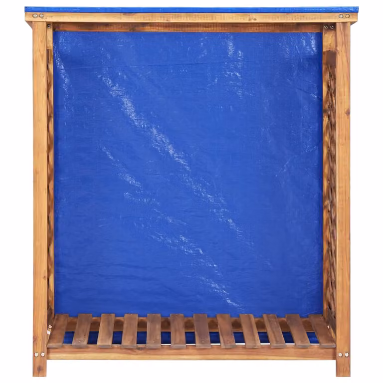 Rimessa per Legna da Ardere 105x38x115 cm in Massello di Acacia