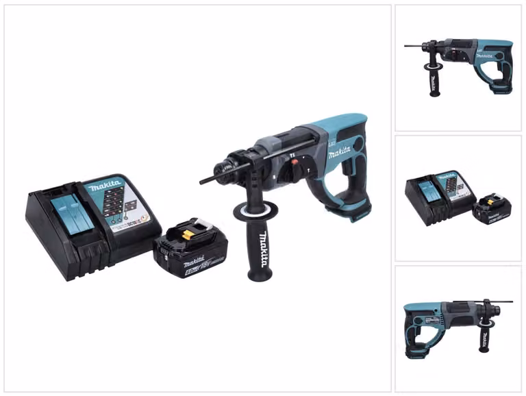 Trapano a batteria Makita DHR 202 RG1 18 V 2,0 J SDS Plus + 1x batteria 6,0 Ah + caricatore
