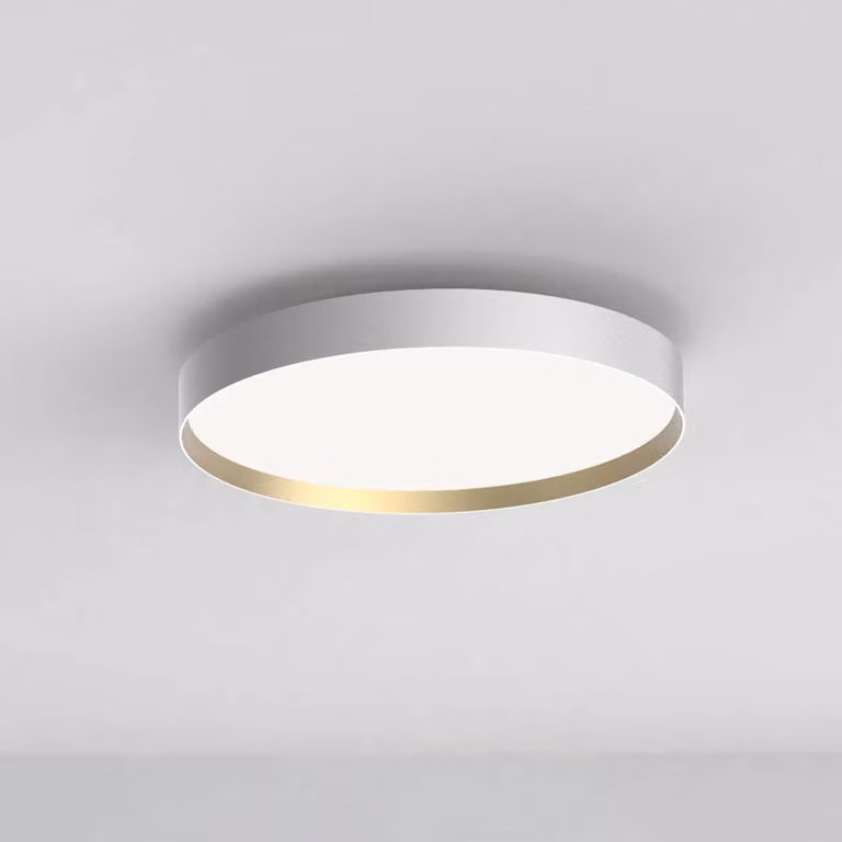 LOOM DESIGN Plafoniera a LED Lucia, dimmerabile, Bianco / Opale, Soggiorno / Sala da pranzo, Alluminio, Moderno, Plafoniera LED