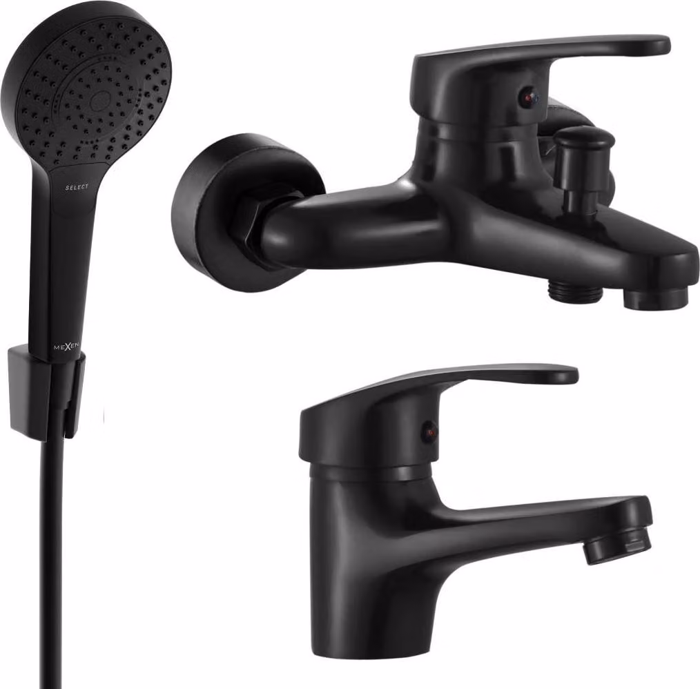 Mexen Erica R05 set vasca, nero - 746403R05-70