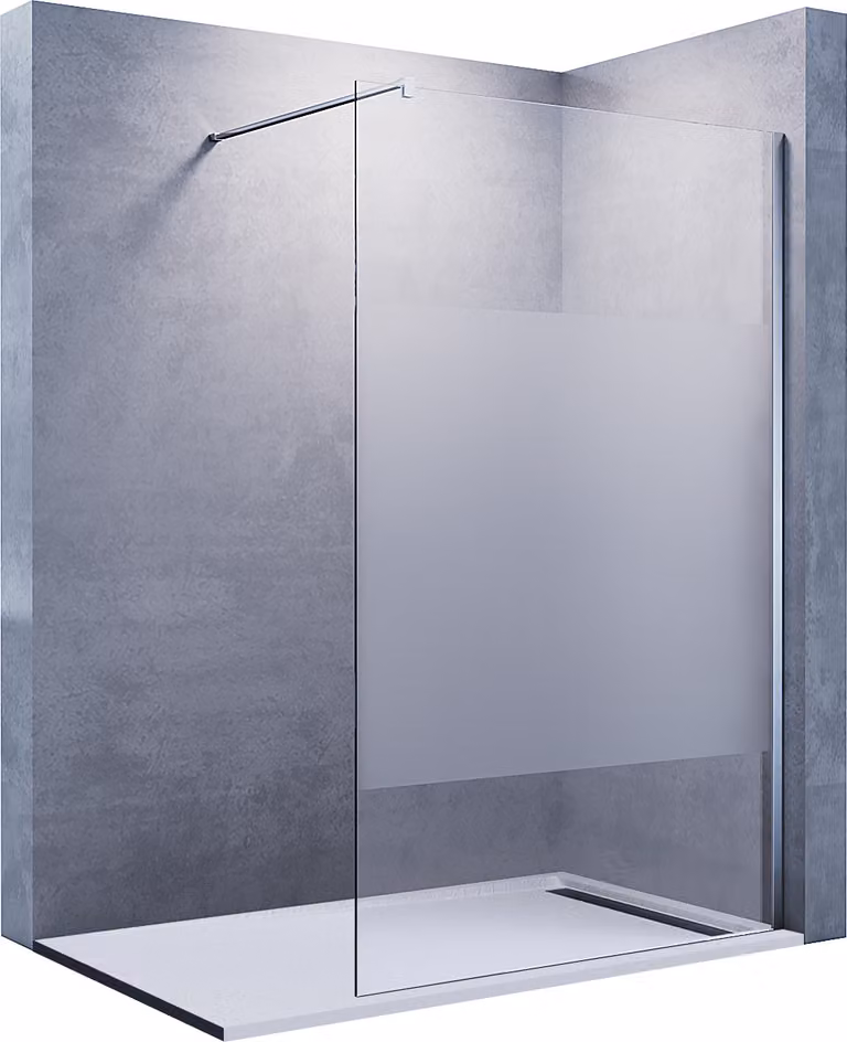 SUNXURY cabina doccia parzialmente satinata 8 mm Nano ESG schermo doccia walk in 1400x2000mm