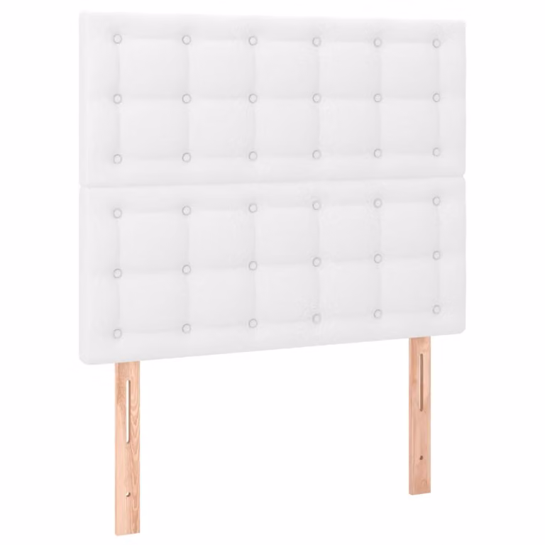 Testiera Bianca 80x5x118/128 cm in Pelle finta