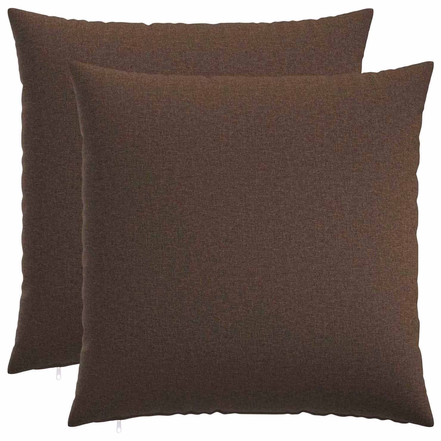 Set di 2 cuscini quadrati vidaXL HEERLEN in tessuto color tortora con fodera lavabile e rimovibile