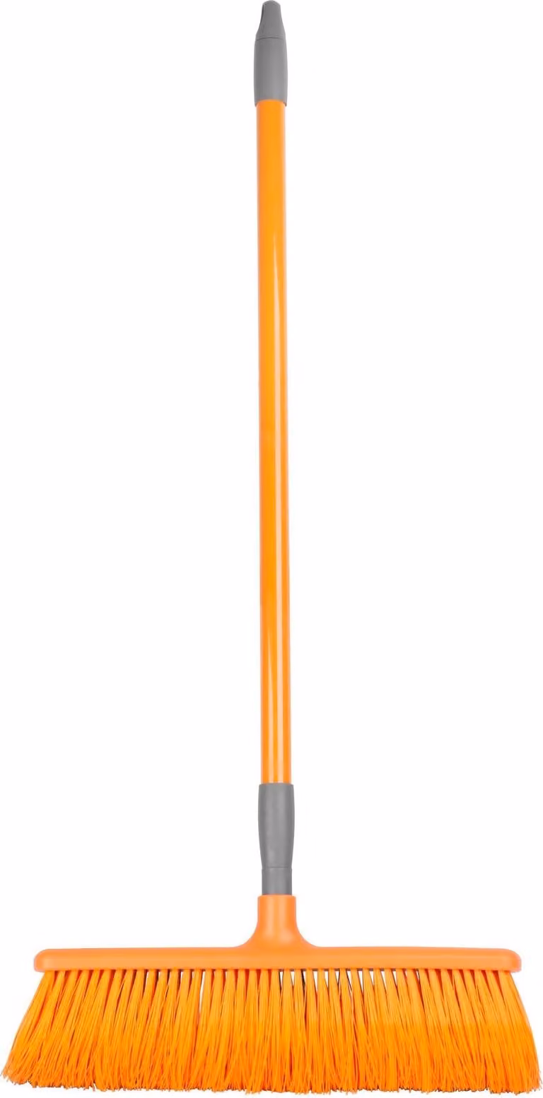 Scopa Strend Pro, 400 mm, setole curve, con manico telescopico