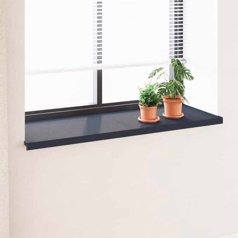 Soglia della finestra vidaXL in PVC con venature del legno, colore antracite