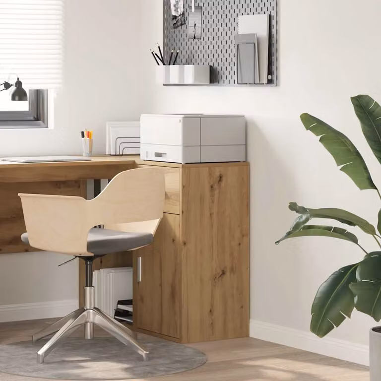 Credenza moderna vidaXL in rovere marrone L: 38 cm, P: 34 cm, H: 75 cm