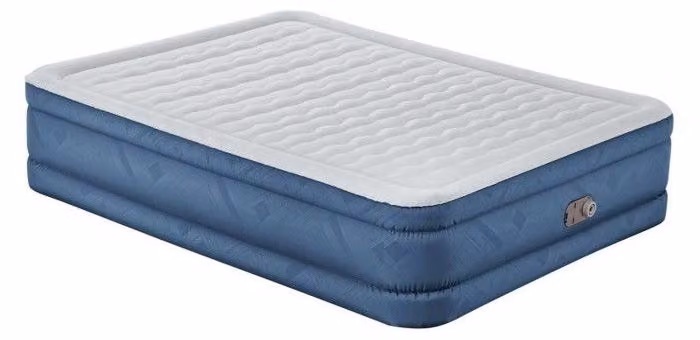 Materasso gonfiabile, Bestway Fortech Snugable Top, 2 persone, 203x152x46 cm, pompa elettrica integrata