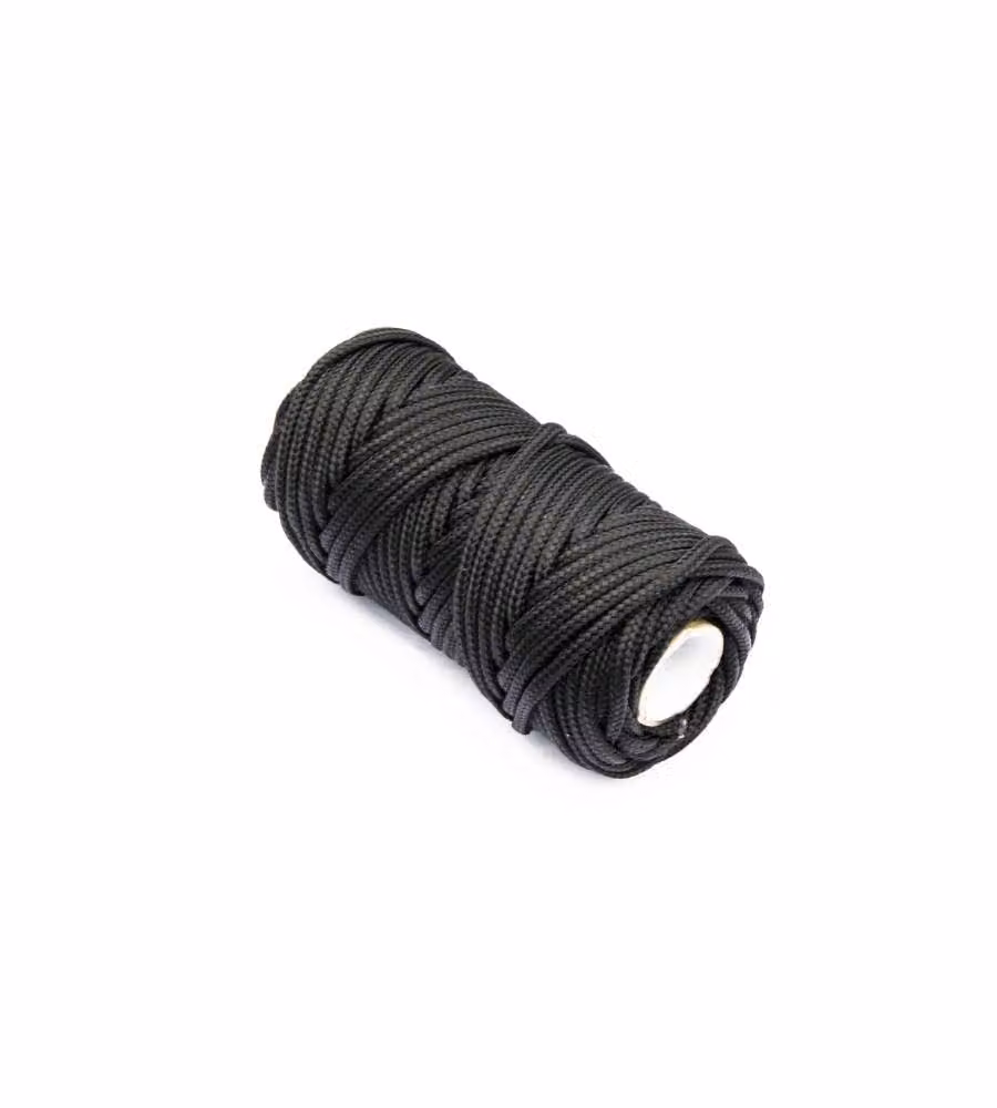 Treccia per veneziana in polipropilene Diam. 3 mm. nero 20 mt.