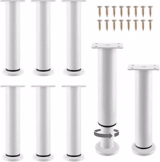 Supporti per divani - Regolabili in altezza da 18 a 30 cm - Supporti metallici per l'arredamento