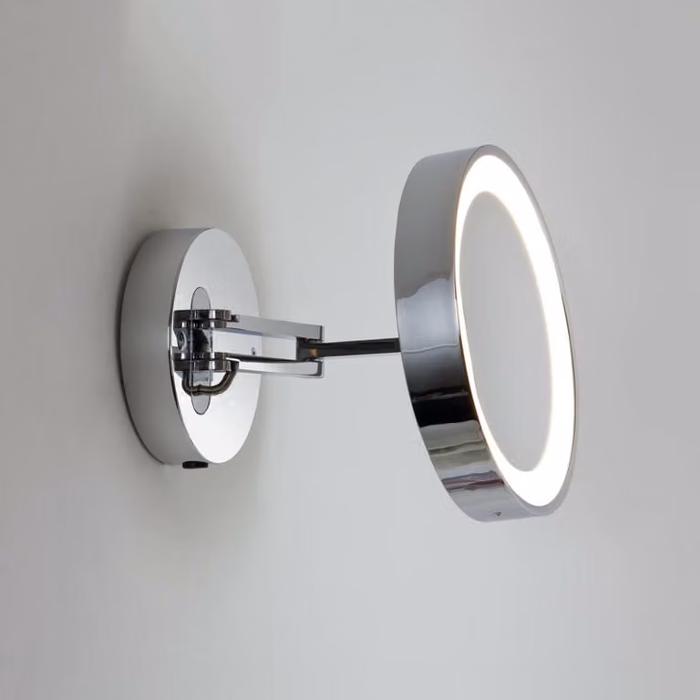 Specchio cosmetico rotondo con luce LED Catena
