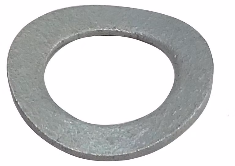 Set di 100 anelli di tenuta - dischi ondulati e dischi a molla - M6 - 6,4 x 11 mm - acciaio per molle