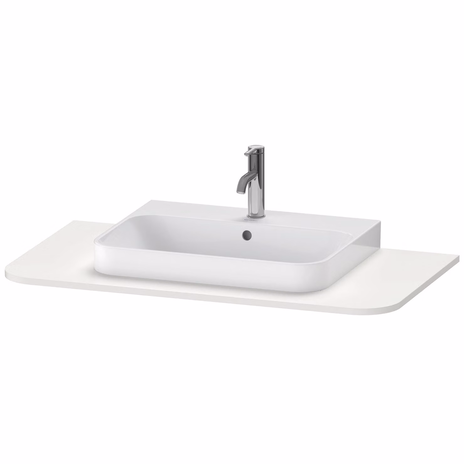 Console Duravit Happy D.2 Plus, 1000x550 mm, 1 découpe, pour meuble sous-lavabo HP4941, HP4961, HP4971, HP031E03939, HP031E03939