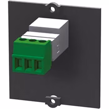 Bachmann Custom module - Modulares Faceplate-Snap-In - Mini-Phone Stereo 3,5 mm - Schwarz