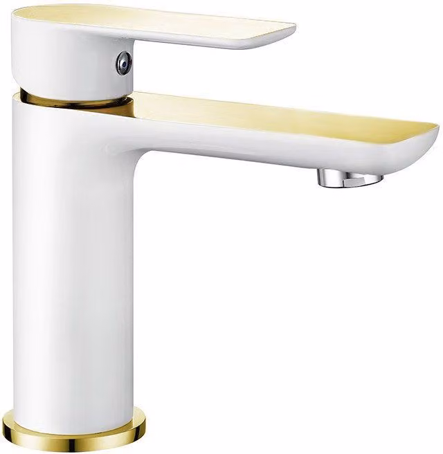 Miscelatore per lavabo MEXEN ALFA oro/bianco