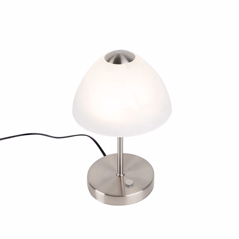 Lampada da tavolo a LED QUEEN bianco-argento 2,5 W, bianco caldo 200 lm, metallo, dimensioni: 24x15x15 cm, IP20, RL