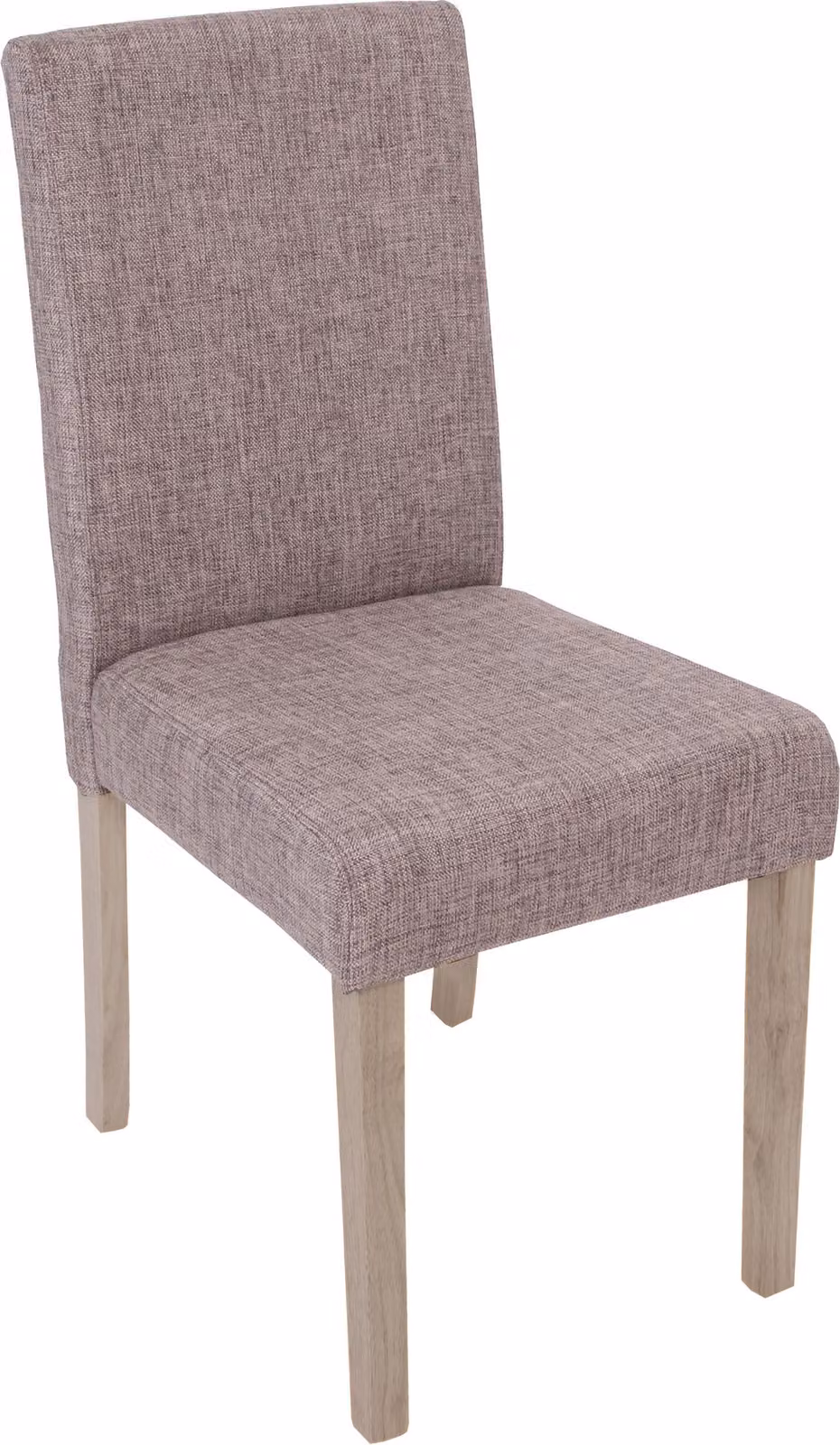 Set di 2 sedie da sala da pranzo classiche e intramontabili | A x L x P 90 x 43 x 56 cm | Altezza seduta 45 cm | Sedia da cucina | Tessuto | Struttura gambe - rovere | Grigio