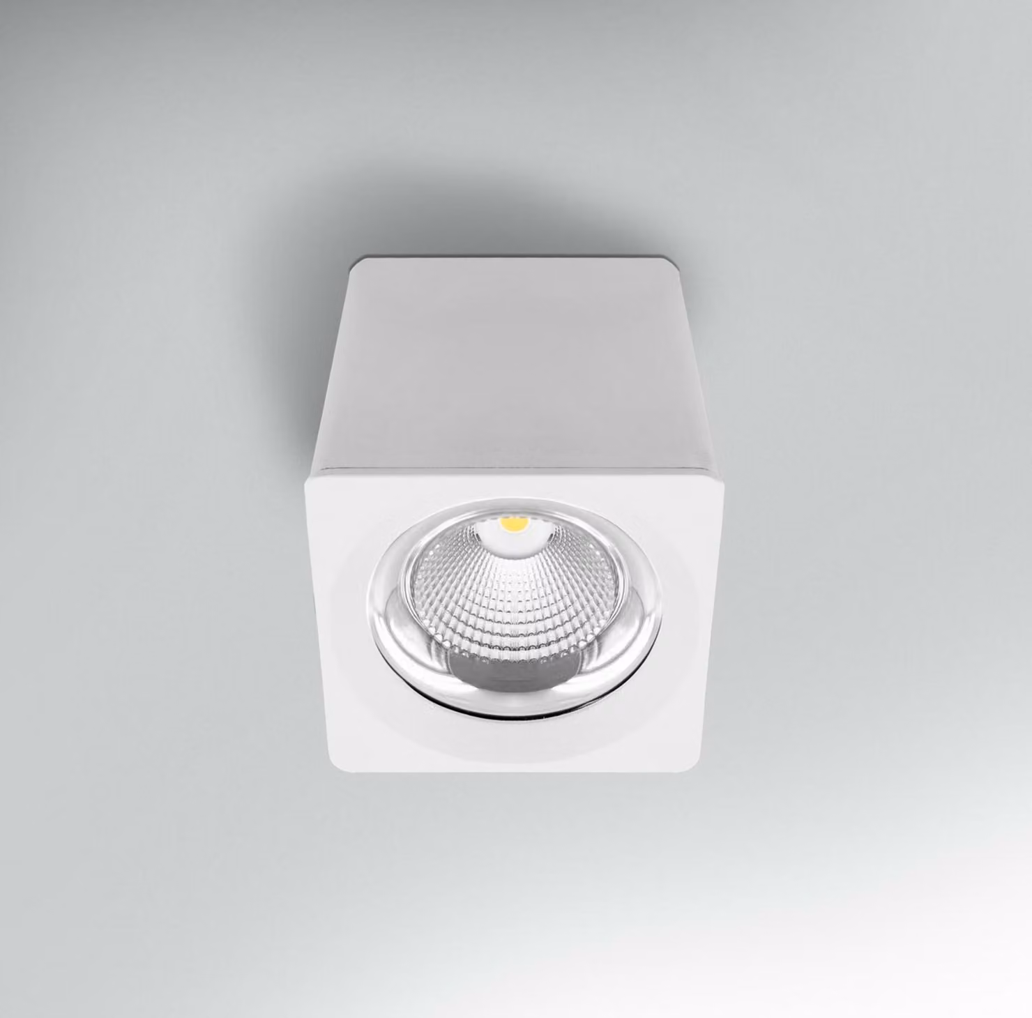 Plafoniera a LED CENTURY QUBE BIANCA 131x131x133 mm 25 W 230 V 3000 K 45 d IP20