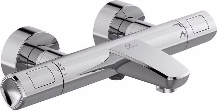 Ideal Standard Ceratherm T100 termostato per vasca da bagno con montaggio a superficie, proiezione 161 mm A7238AA Cromo