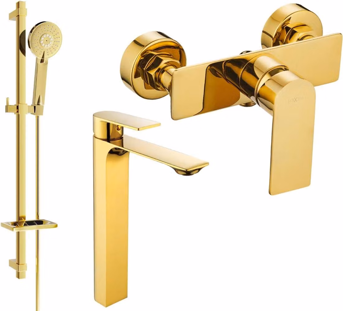 Mexen Alexa DQ40 set doccia, oro - 71214DQ40-50