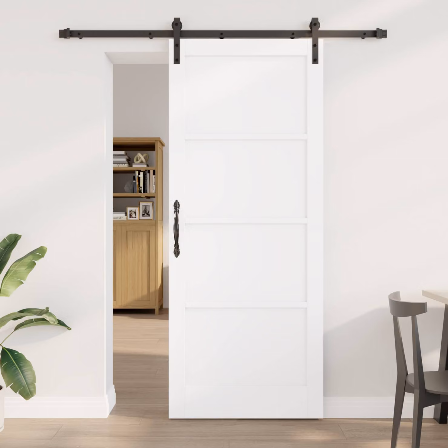 vidaXL Porta scorrevole 86 x 211 cm Legno Massello di Pino