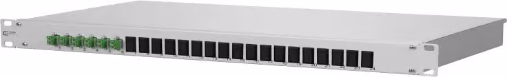 Metz Connect OpDAT fix pannello di giunzione 6xLC-D APC (verde), OS2, grigio 1502597606-E