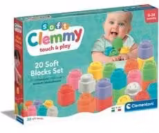 Confezione di 20 mattoncini grandi multicolore Clemmmy di Clementoni per bambini dai 6 ai 36 mesi