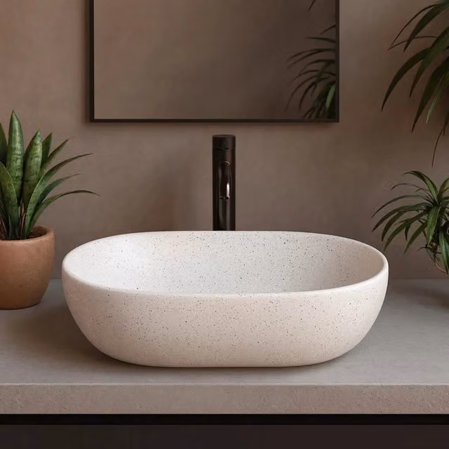 Lavabo da appoggio Rea Amelia Warm – 1