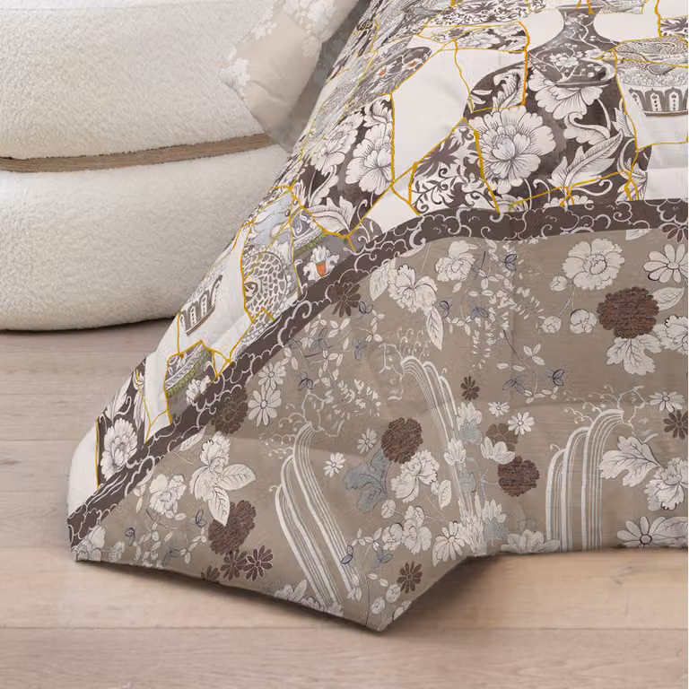 KINTSUGI Trapunta - Taglia: 2 piazze,Colore: KINTSUGI - MARRONE