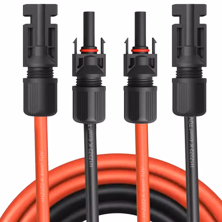 Cavi di prolunga solari, cavi solari con connettore, cavi da 4mm² e 6mm² per pannelli solari