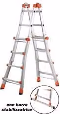 Scala Multifunzione Telescopica Peppina EN 131 4+5 G. Ap. 430 Cmh. 55