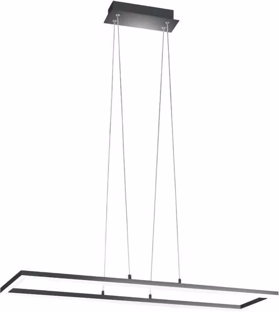 Plafoniera Bard A Sospensione A Led 52W Antracite 3394-45-282 Fabas Luce