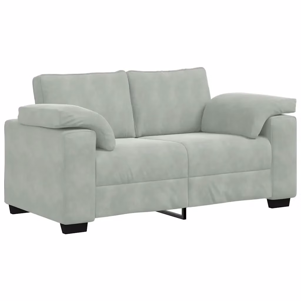 Divanetto moderno vidaXL in tessuto grigio L: 160 cm, P: 77 cm, H: 82 cm – 2