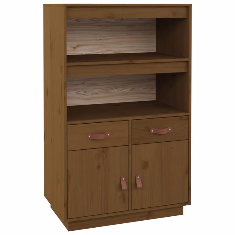 Credenza ambra 67x40x108,5 cm in Legno Massello di Pino