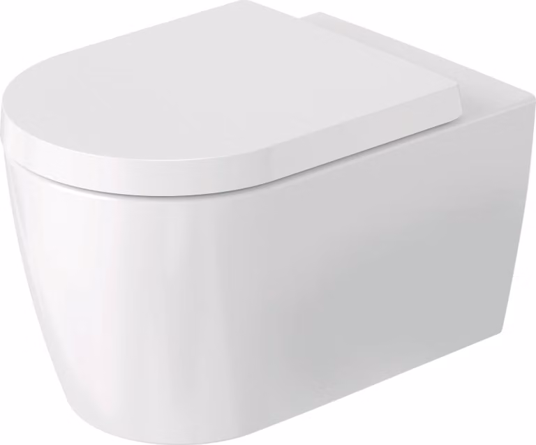 Ensemble WC Duravit ME by Starck Hero, suspendu au mur, évacuation horizontale, chasse d'eau à déversement profond, 490709AAA1, 490709AAA1