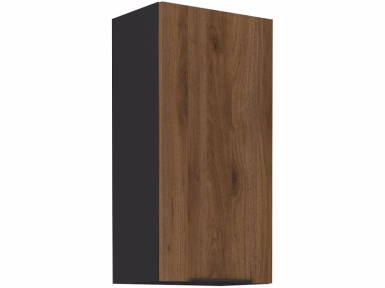 Pensile alto TOVA - larghezza 45 cm, noce okapi / nero