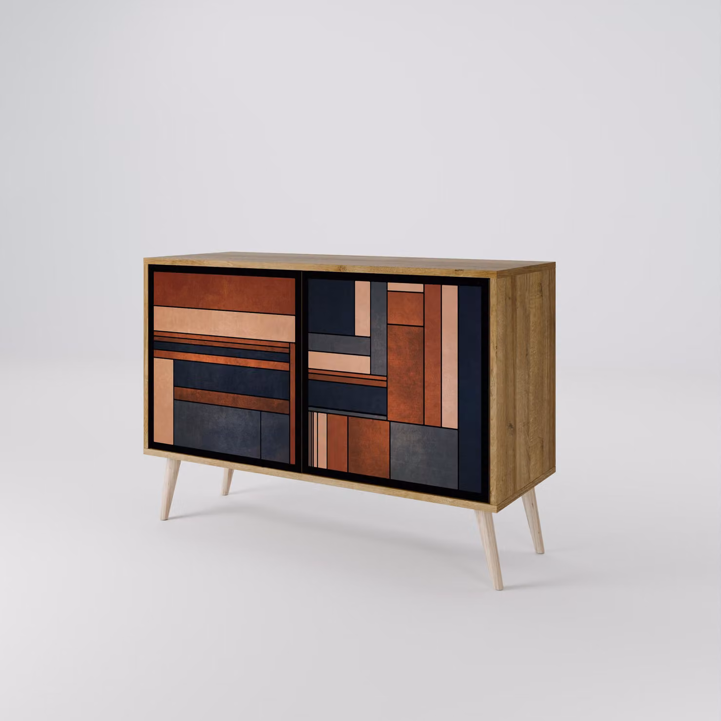 Cassettiera Spacerebels a 2 ante - credenza cassettiera - credenza alta - mobile guardaroba - soggiorno camera da letto - 57,5×111×42 (HxLxP)