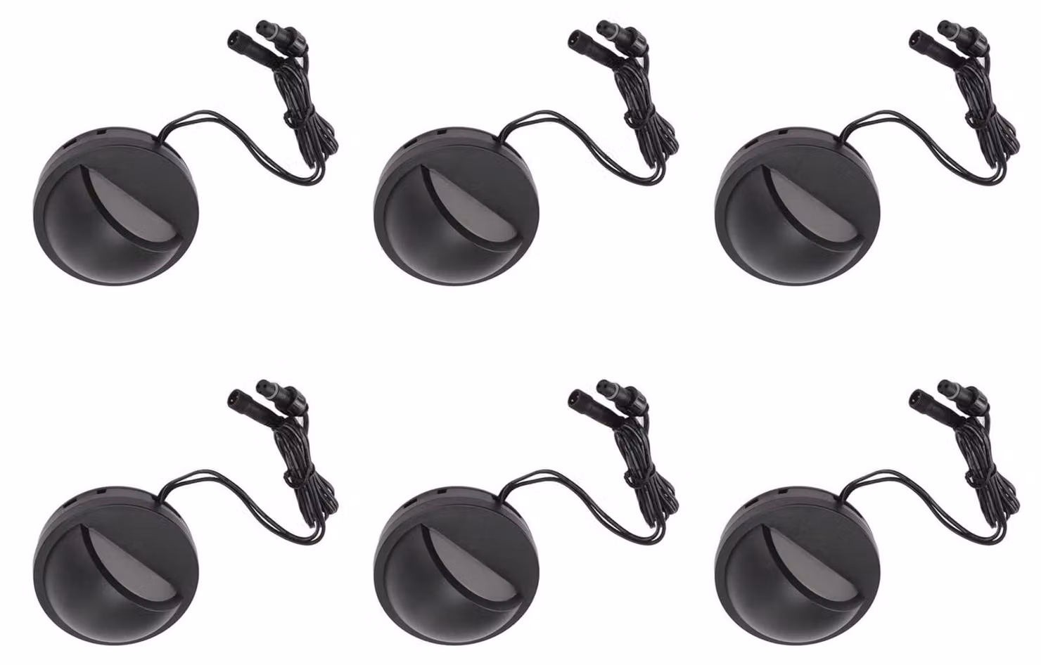 Set di 6 luci a LED per terrazza, grado di protezione IP67, luce bianca calda, tensione 12-36 V