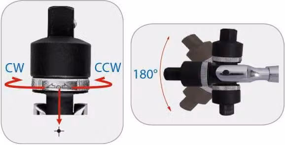 King Tony Cricchetto telescopico snodato 3/4" 24Z 610-960Mm Impugnatura in gomma