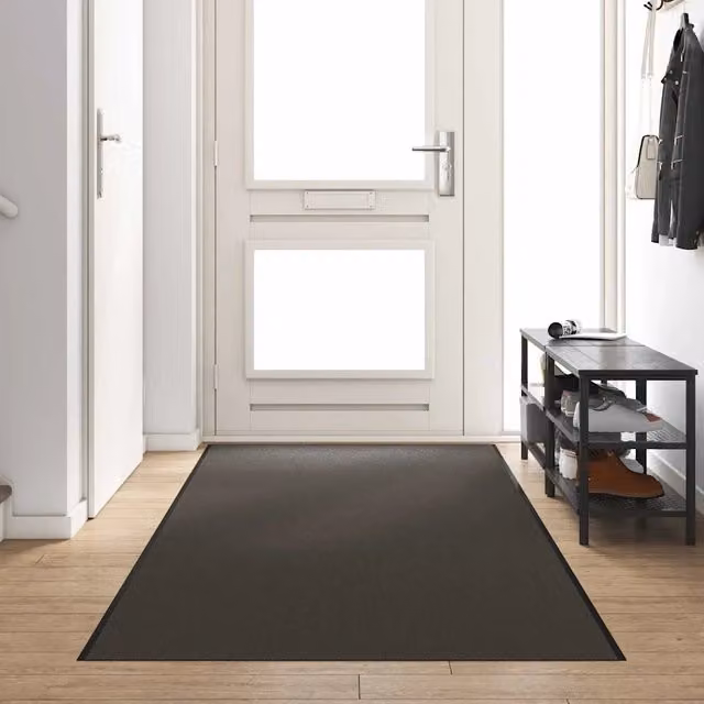 Tappetino moderno vidaXL antracite e nero in 100% poliammide L: 350 cm, P: 120 cm