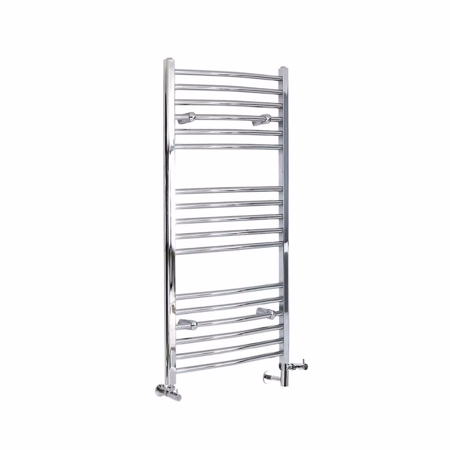 Scaldasalviette Misto Curvo - Termoarredo Bagno Cromato - 1200 x 500mm - 320W - Kent