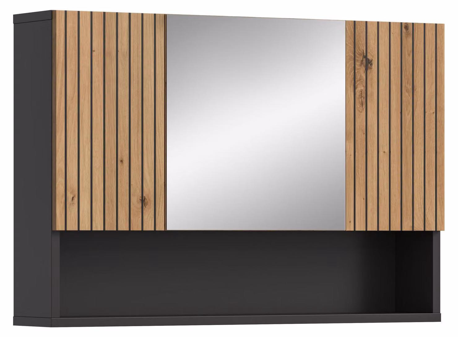 xonox.home Armadio a specchio Mone L/H/D: 80x55x17 cm in riproduzione di basalto e --