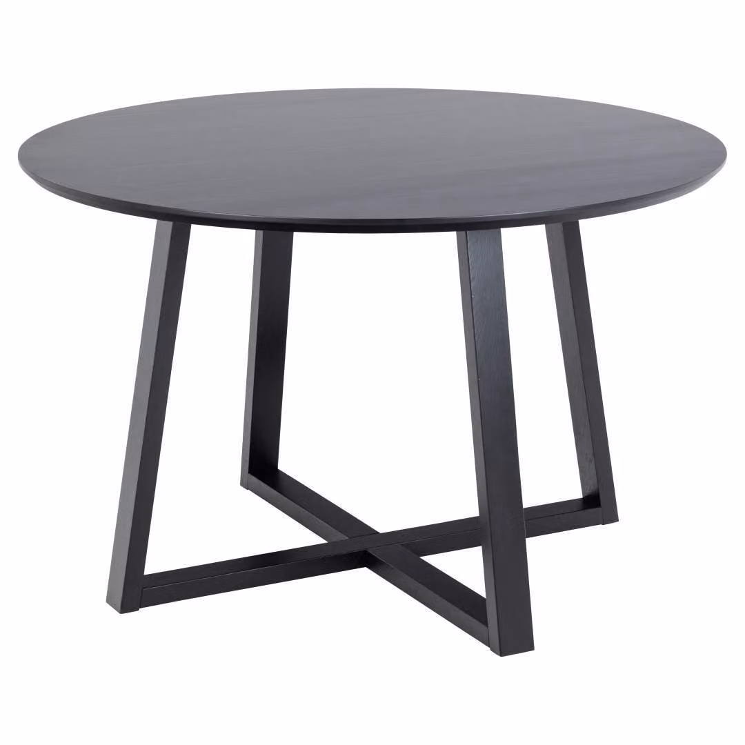 Tavolo da pranzo Malika Ø120cm nero.