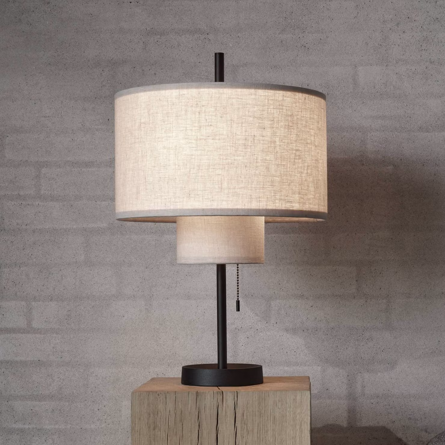 New Works Lampada da tavolo Margin, Crema / Ambra, Soggiorno / Sala da pranzo, Tessuto / Stoffa / Seta, Design, Lampada da tavolo