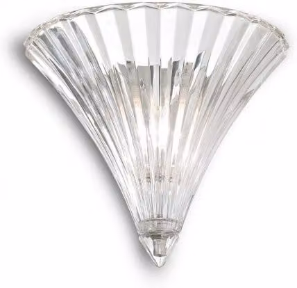 Lampada Da Parete Santa Ap1 Small Ideal-Lux Trasparente e Cromata