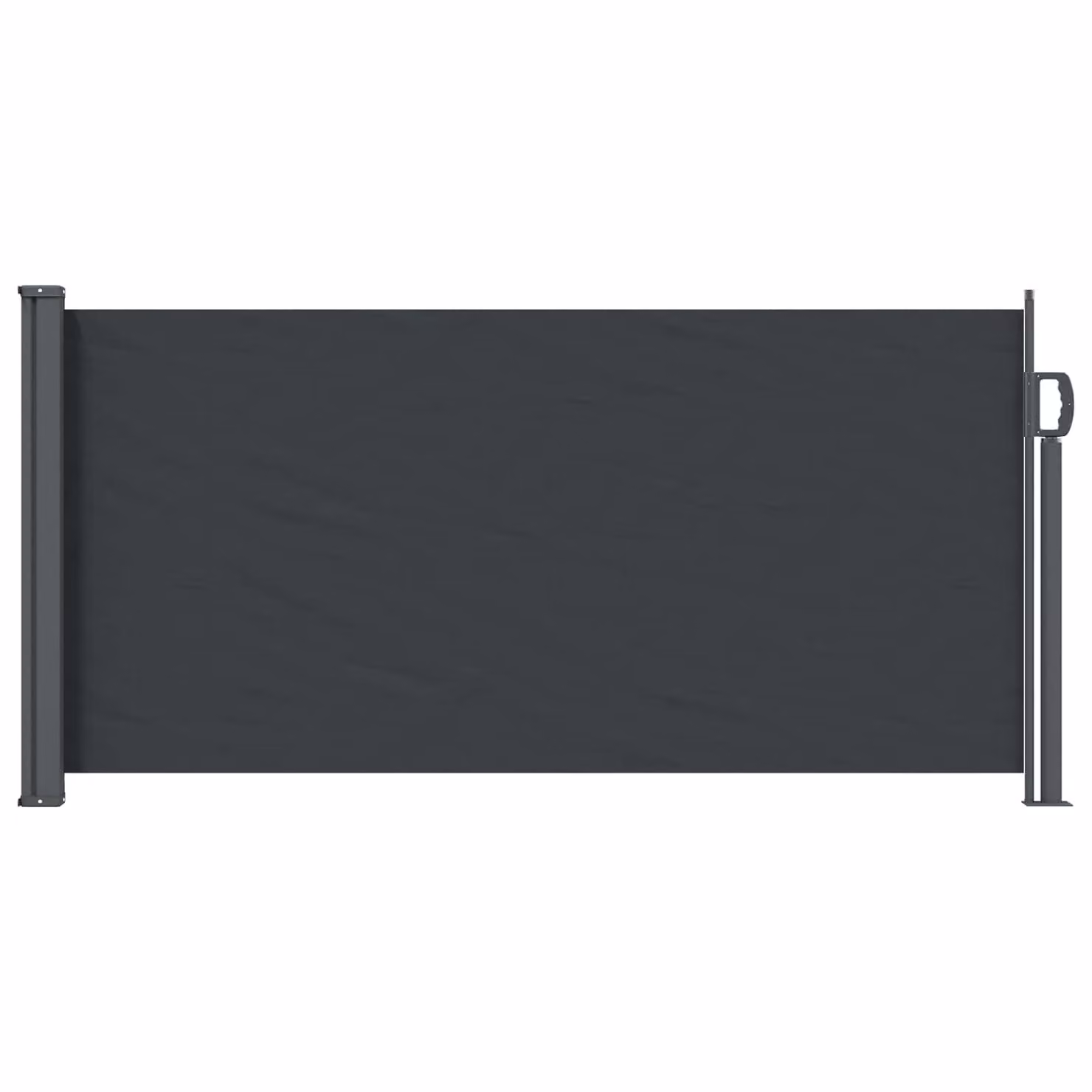 Tenda laterale retrattile vidaXL in poliestere e acciaio, L: 300 cm, H: 100 cm, disponibile in nero o antracite