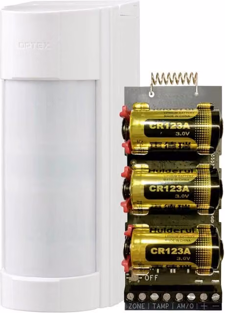 Rilevatore PIR e Trasmettitore Optex AXPRO-VXI-R per Antintrusione e Sicurezza, Colore Bianco