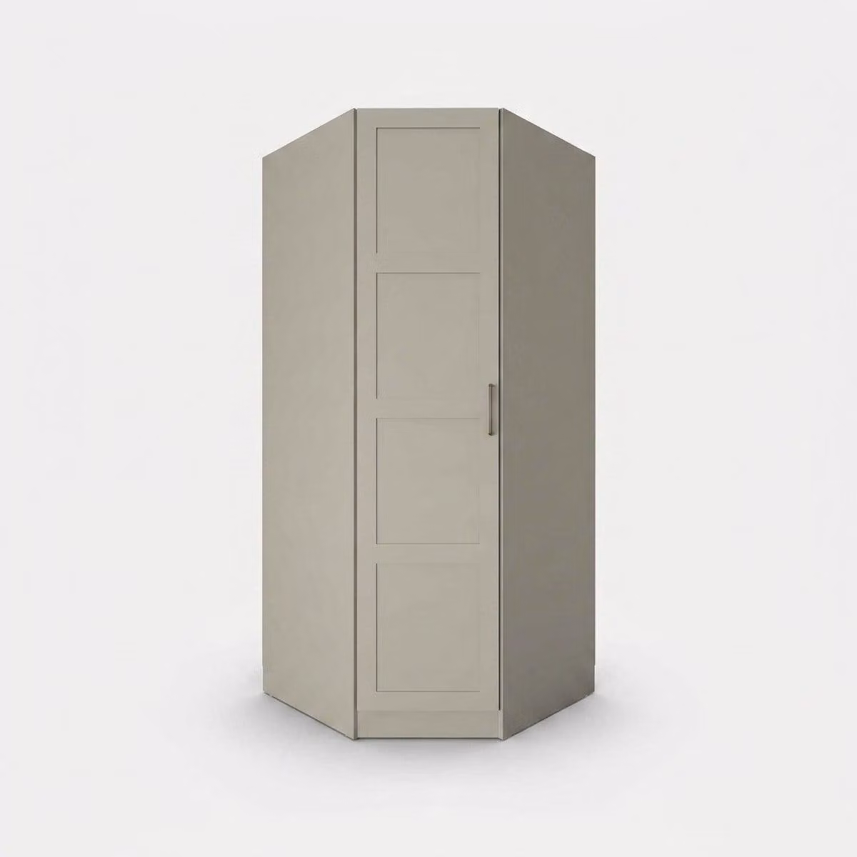 Armadio a una porta, salvaspazio, in melaminico nero